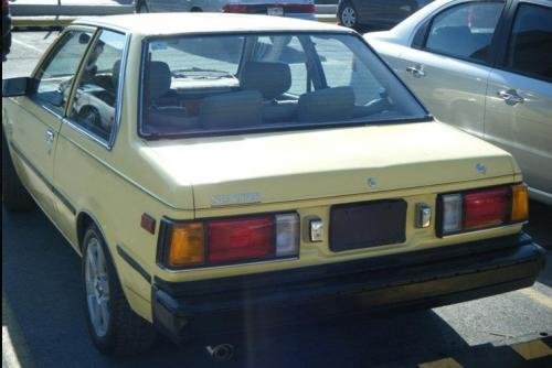 Photo of a 1983-1984 Nissan Sentra in Butter Yellow (paint color code 119)