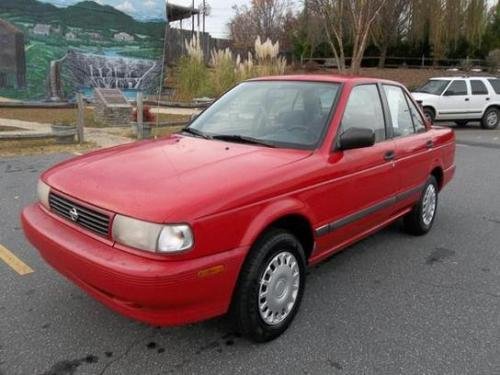 Photo of a 1991 Nissan Sentra in Aztec Red (paint color code AG2