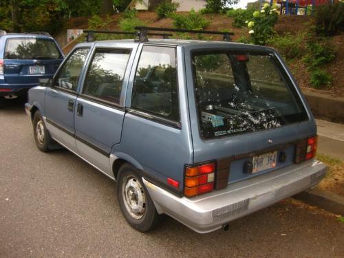 Photo of a 1988 Nissan Stanza in Arctic Blue Metallic on Silver Frost Metallic (paint color code 3G6)