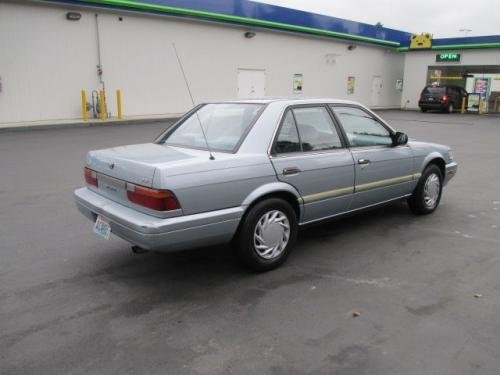 Photo of a 1992 Nissan Stanza in Winter Blue Metallic (paint color code BG6)