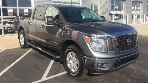 Photo of a 2024 Nissan Titan in Gun Metallic (paint color code KAD)