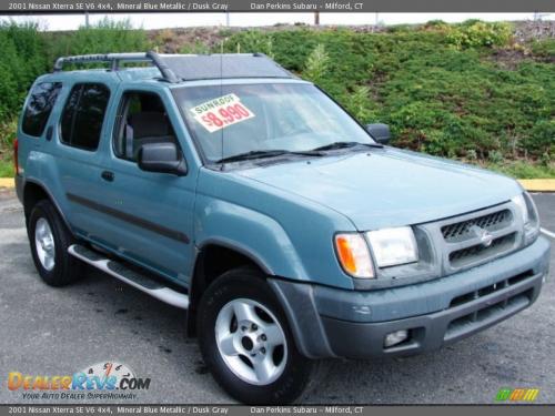 Photo of a 2001 Nissan Xterra in Mineral Blue (paint color code TV4)