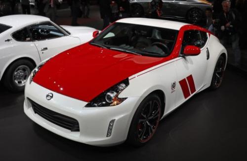 Photo of a 2020 Nissan Z in Solid Red on Prl White Tricoat (paint color code XDV)