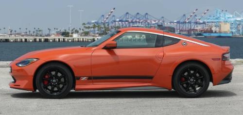 Photo of a 2024 Nissan Z in New Sight Orange (paint color code ECD)