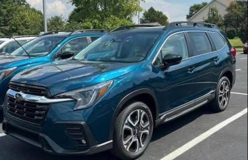 Photo of a 2027 Subaru Ascent in Deepwater Blue Pearl (paint color code 8D8)