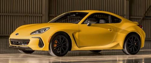 Photo of a 2026 Subaru BRZ in Sunrise Yellow (paint color code C2Z)