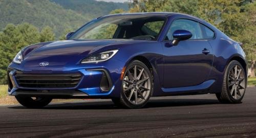 Photo of a 2022-2024 Subaru BRZ in Sapphire Blue Pearl (paint color code WCH