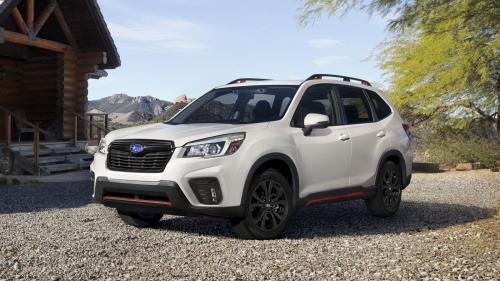 Photo of a 2019-2024 Subaru Forester in Crystal White Pearl (paint color code K1X)