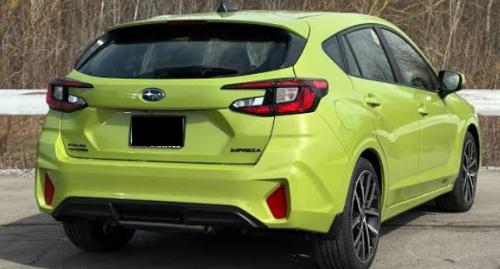 Photo of a 2026 Subaru Impreza in Citron Yellow Pearl (paint color code 1CR)