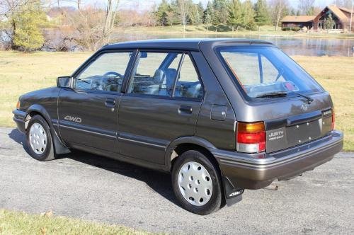 Photo of a 1991 Subaru Justy in Glance Gray Metallic (paint color code 016)