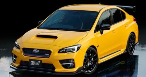 Photo of a 2026 Subaru WRX in Sunrise Yellow (paint color code C2Z)