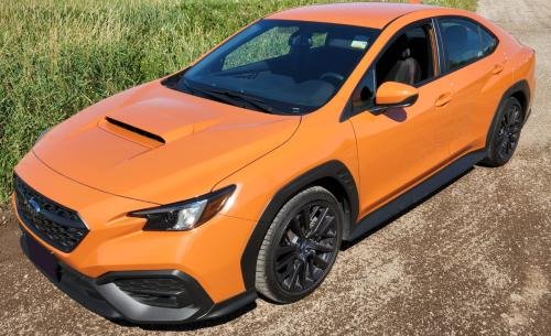 Photo of a 2022-2024 Subaru WRX in Solar Orange Pearl (paint color code WCL