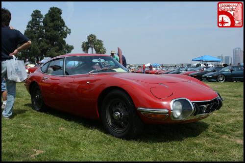 Photo of a 1969 Toyota 2000GT in Solar Red (paint color code T4146)