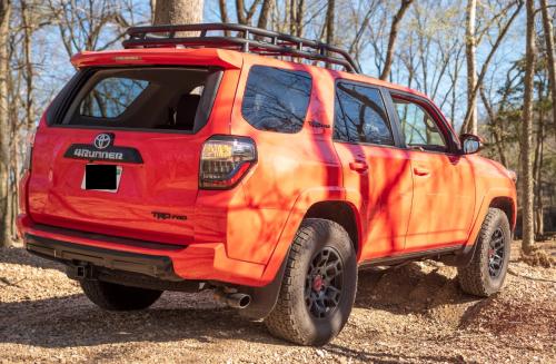 Photo of a 2023-2024 Toyota 4Runner in Solar Octane (paint color code 4W5)