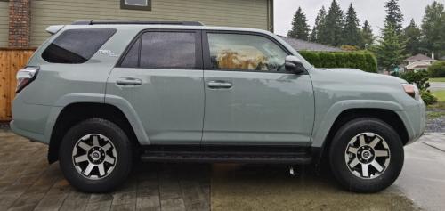 Photo of a 2022 Toyota 4Runner in Lunar Rock (paint color code 6X3)