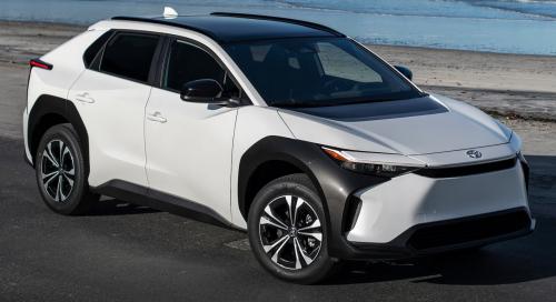 Photo of a 2023 Toyota bZ in Wind Chill (paint color code 2PS)