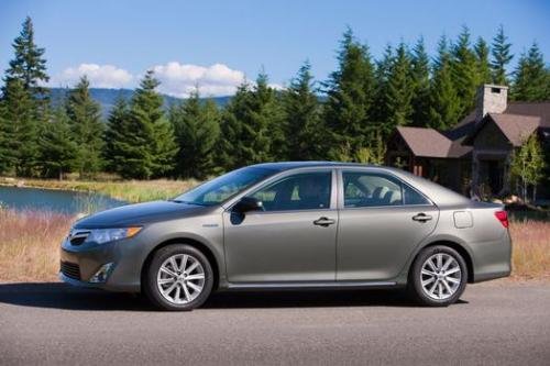 Photo of a 2012-2014 Toyota Camry in Cypress Pearl (paint color code 6T7)