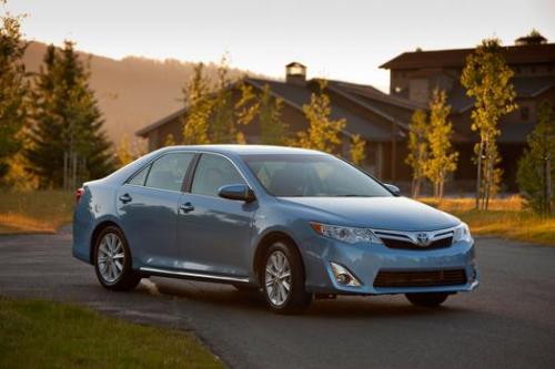 Photo of a 2014 Toyota Camry in Clearwater Blue Metallic (paint color code 8W1)