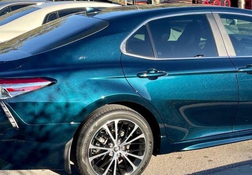 Photo of a 2018-2021 Toyota Camry in Galactic Aqua Mica (paint color code 221)