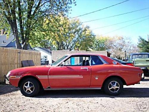 Photo of a 1971-1973 Toyota Celica in Vesuvius Red (AKA Scarlet Prominance) (paint color code 301)