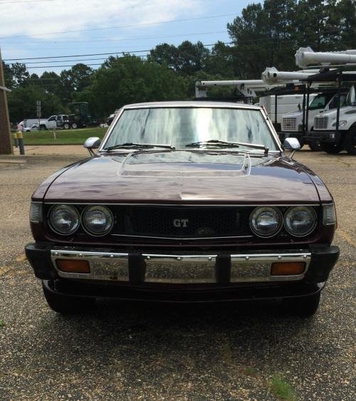 Photo of a 1977 Toyota Celica in Maroon Metallic (paint color code 348)