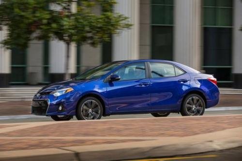 Photo of a 2014-2019 Toyota Corolla in Blue Crush Metallic (paint color code 8W7)