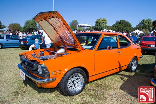 Photo of a 1972-1974 Toyota Corolla in Orange (paint color code 308)