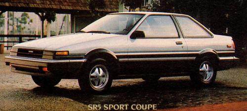 Photo of a 1984 Toyota Corolla in Silver Metallic on Black (paint color code 2M8)