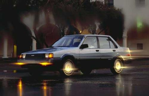 Photo of a 1985 Toyota Corolla in Light Blue Metallic on Blue Metallic (paint color code 2V8)
