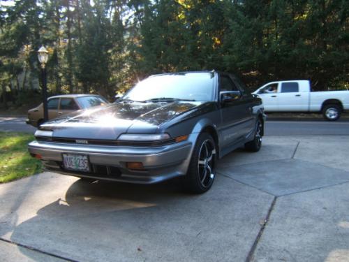 Photo of a 1988-1989 Toyota Corolla in Black Metallic on Gray Metallic (paint color code 29E)