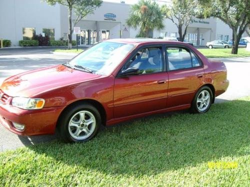 Photo of a 2001-2002 Toyota Corolla in Impulse Red Pearl (paint color code 3P1)