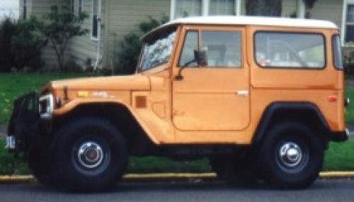 Photo of a 1971 Toyota Land Cruiser in Pueblo Brown (paint color code 415)