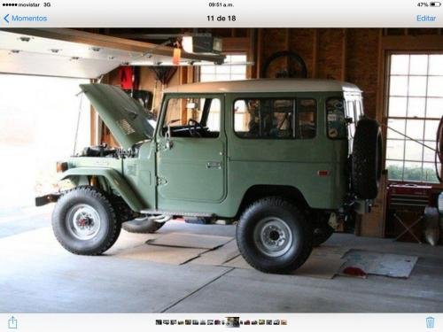 Photo of a 1973 Toyota Land Cruiser in Breathe Green (paint color code T1654)