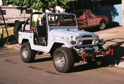 Photo of a 1969-1971 Toyota Land Cruiser in Capri Blue (paint color code T310)