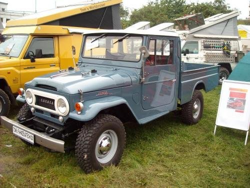 Photo of a 1970 Toyota Land Cruiser in Cadet Blue (paint color code T449)