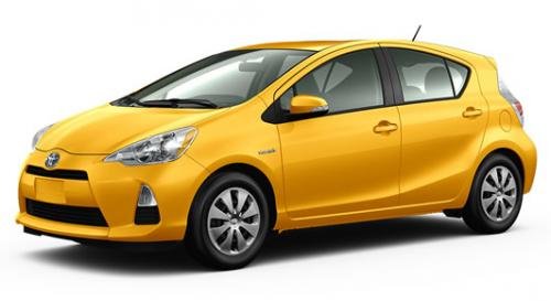 Photo of a 2014-2016 Toyota Prius c in Sun Fusion (paint color code 5A3