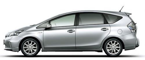 Photo of a 2012 Toyota Prius v in Classic Silver Metallic (paint color code 1F7)