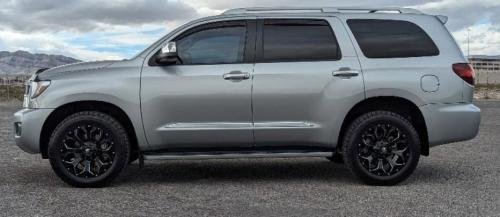 Photo of a 2022 Toyota Sequoia in Celestial Silver Metallic (paint color code 1J9)