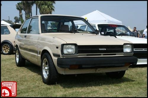 Photo of a 1982 Toyota Starlet in Light Beige (paint color code 4A8