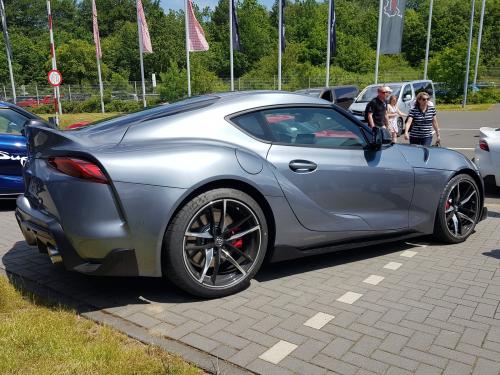 Photo of a 2020-2022 Toyota Supra in Turbulence Gray (paint color code D03)