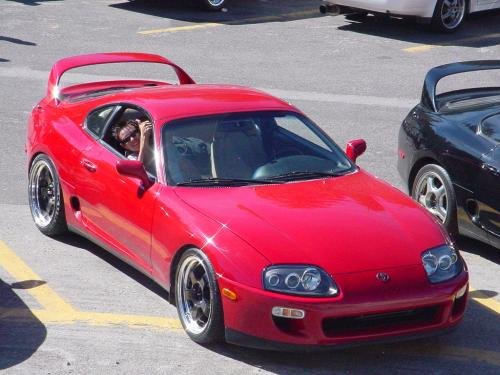 Photo of a 1993.5-1998 Toyota Supra in Renaissance Red (paint color code 3L2)
