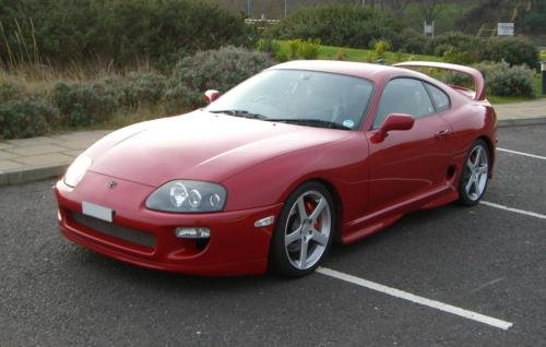 Photo of a 1993.5-1998 Toyota Supra in Renaissance Red (paint color code 3L2)