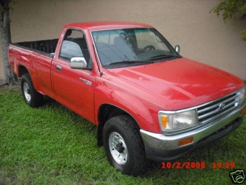 Photo of a 1997 Toyota T100 in Cardinal Red (paint color code 3H7)