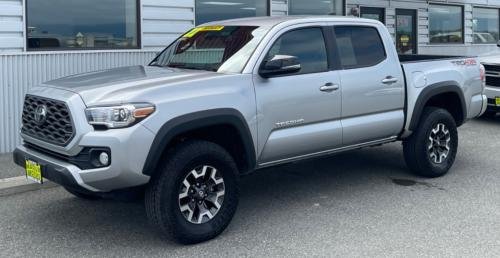 Photo of a 2022-2023 Toyota Tacoma in Celestial Silver Metallic (paint color code 1J9)