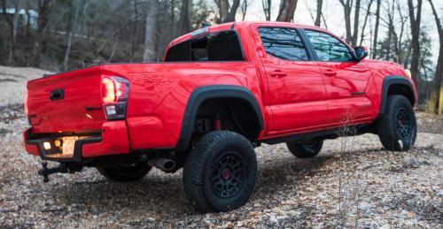 Photo of a 2023 Toyota Tacoma in Solar Octane (paint color code 4W5)