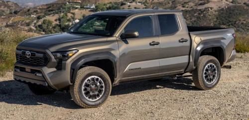 Photo of a 2024 Toyota Tacoma in Bronze Oxide (paint color code 6X1)