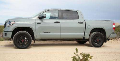 Photo of a 2021 Toyota Tundra in Lunar Rock (paint color code 6X3)