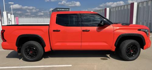 Photo of a 2024 Toyota Tundra in Solar Octane (paint color code 4W5)