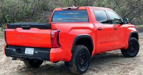 Photo of a 2024 Toyota Tundra in Solar Octane (paint color code 4W5)