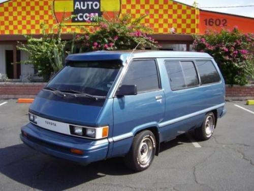 Photo of a 1985 Toyota Van in Blue Metallic (paint color code 8A9